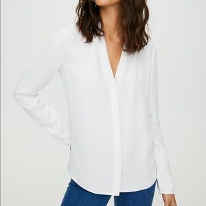 Babaton Power Blouse in “Espace” - Aritzia